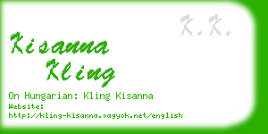 kisanna kling business card